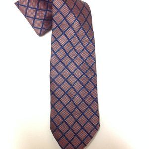LUCIANO BARBERA Men's 100% Silk Necktie ITALY Diamonds and Dots